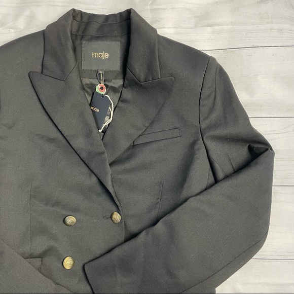 MAJE Vahina double-breasted twill jacket - Picture 6 of 7